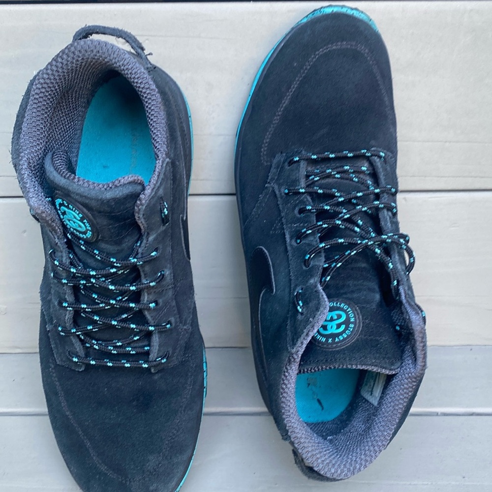 NIKE X STUSSY men’s high top collab … suede and leather ‼️RARE ‼️